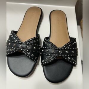 Torrid Black Studded Sandals